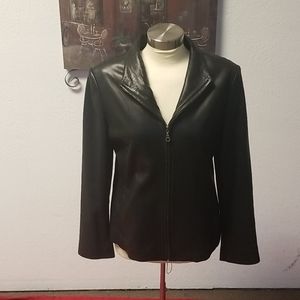 Womens Black soft Leather Jacket
